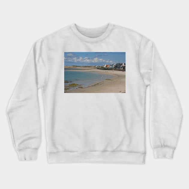 Cobo Bay, Guernsey Crewneck Sweatshirt by RedHillDigital